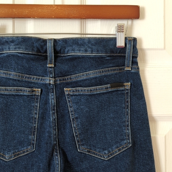 Joe's Jeans The Callie Dark Wash High Rise Cropped Boot Cut Button Fly Jeans 25 - Picture 13 of 14